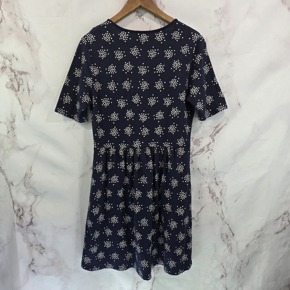 Boden Dress Womens 10 Regular Medium Navy Blue Miranda Short Pockets Knit Mini - Picture 6 of 11